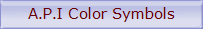A.P.I Color Symbols